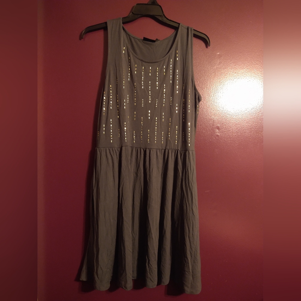 Apt 9 Gray Summer Dress with Pockets XL